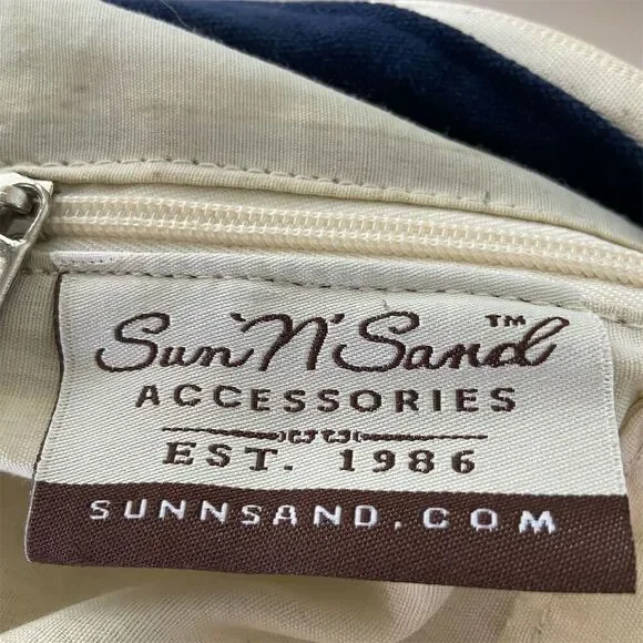 Sunn'N'Sand Starfish Tote Bag Blue & White Beaded Beach Handbag - Picture 4 of 6